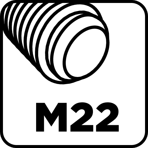 Adapter do otwornic z mocowaniem HEX i wiertłem pilotującym M22, długość 200 mm 8