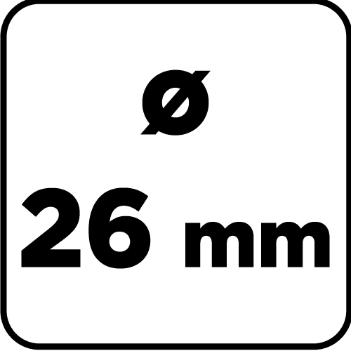 Frez widiowy do drewna i tworzyw sztucznych 26 mm 7