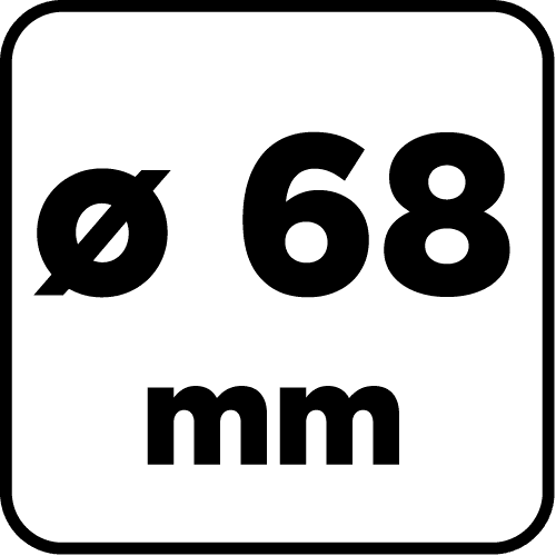 Frez do styropianu GRAPHITE 68 mm do termoizolacji 10