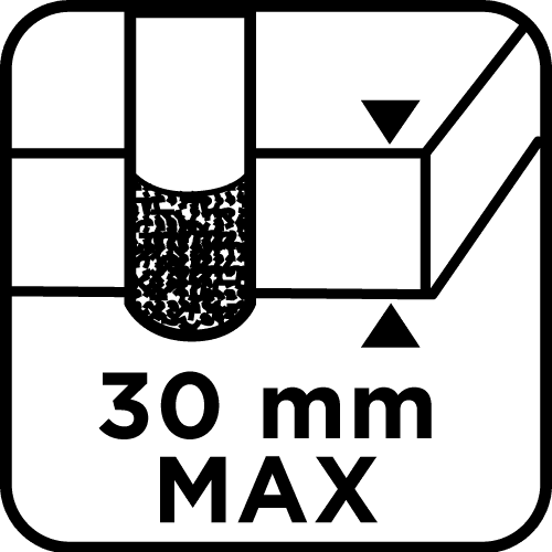 Otwornica diamentowa do gresu, ceramiki i szkła 30 mm 8