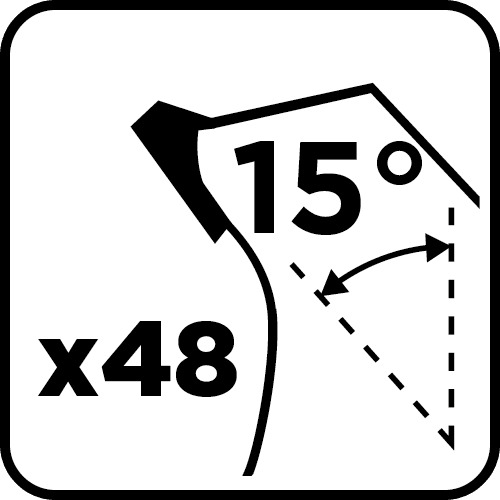 Tarcza widiowa do pilarki 185 x 30 mm z 48 zębami 8
