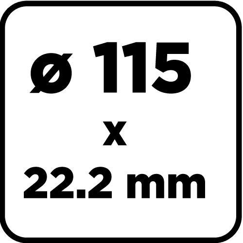 Tarcza diamentowa turbo do cięcia na sucho i mokro 115 x 22.22 mm 10