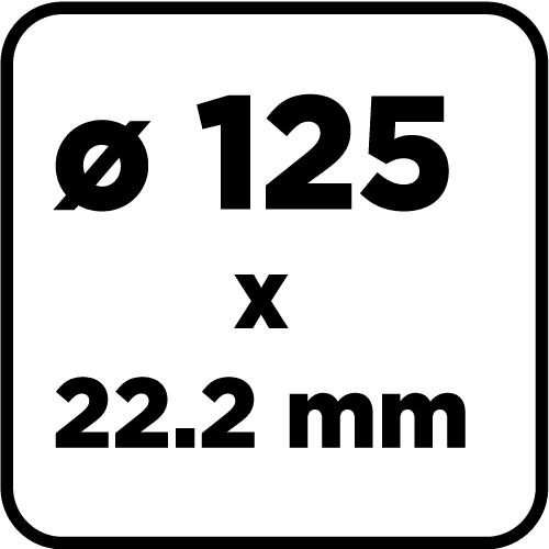 Tarcza diamentowa szlifierska turbo 125 x 22.2 mm do szlifowania na sucho 9