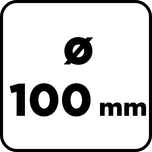 Szczotka nylonowa tarczowa 100 mm z trzpieniem 6 mm 5