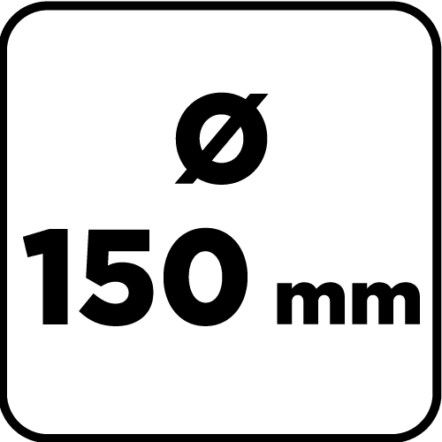 Szczotka druciana tarczowa 150 mm, drut skręcony, stalowy, gwint M14 6