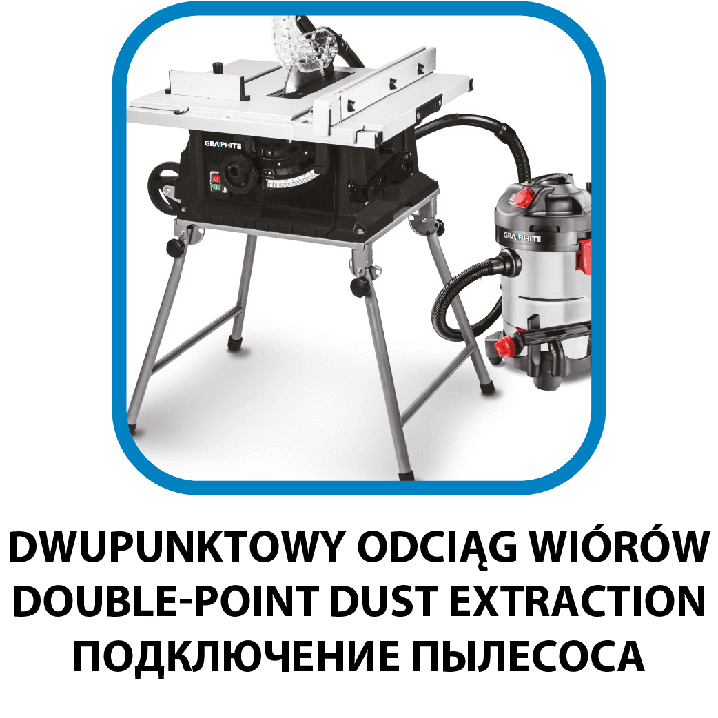 Graphite stojak do piłowania drewna czarno-szary z 4 nogami 9