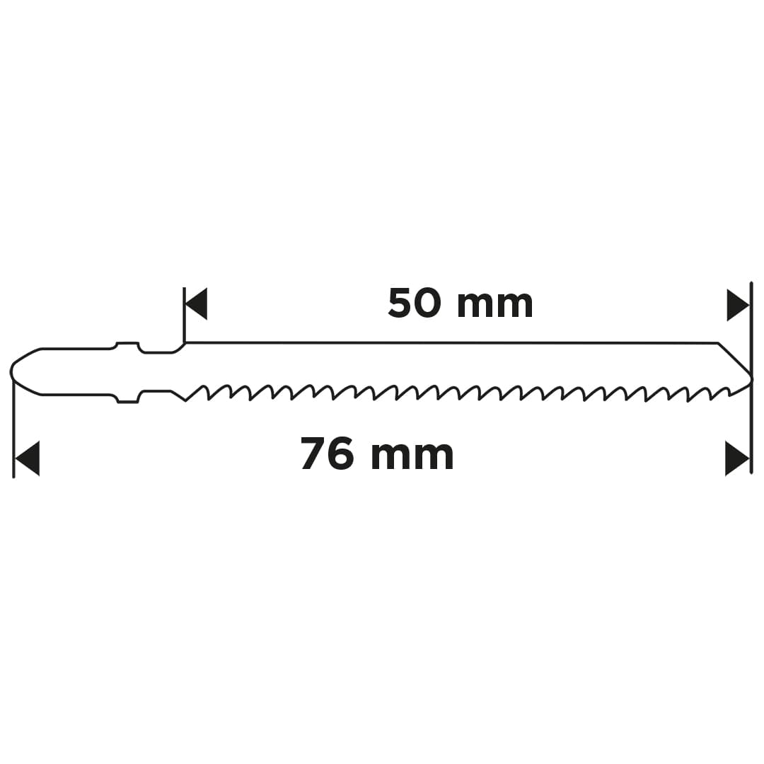 Brzeszczot do wyrzynarki 21 TPI HCS uchwyt typu T 2 sztuki 6