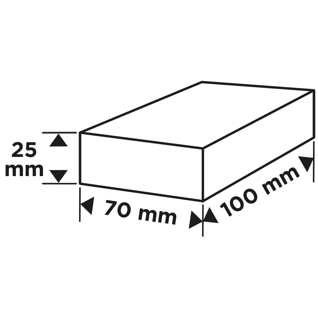 Gąbka ścierna do szlifowania ręcznego 70 x 25 x 100 mm, P180 5