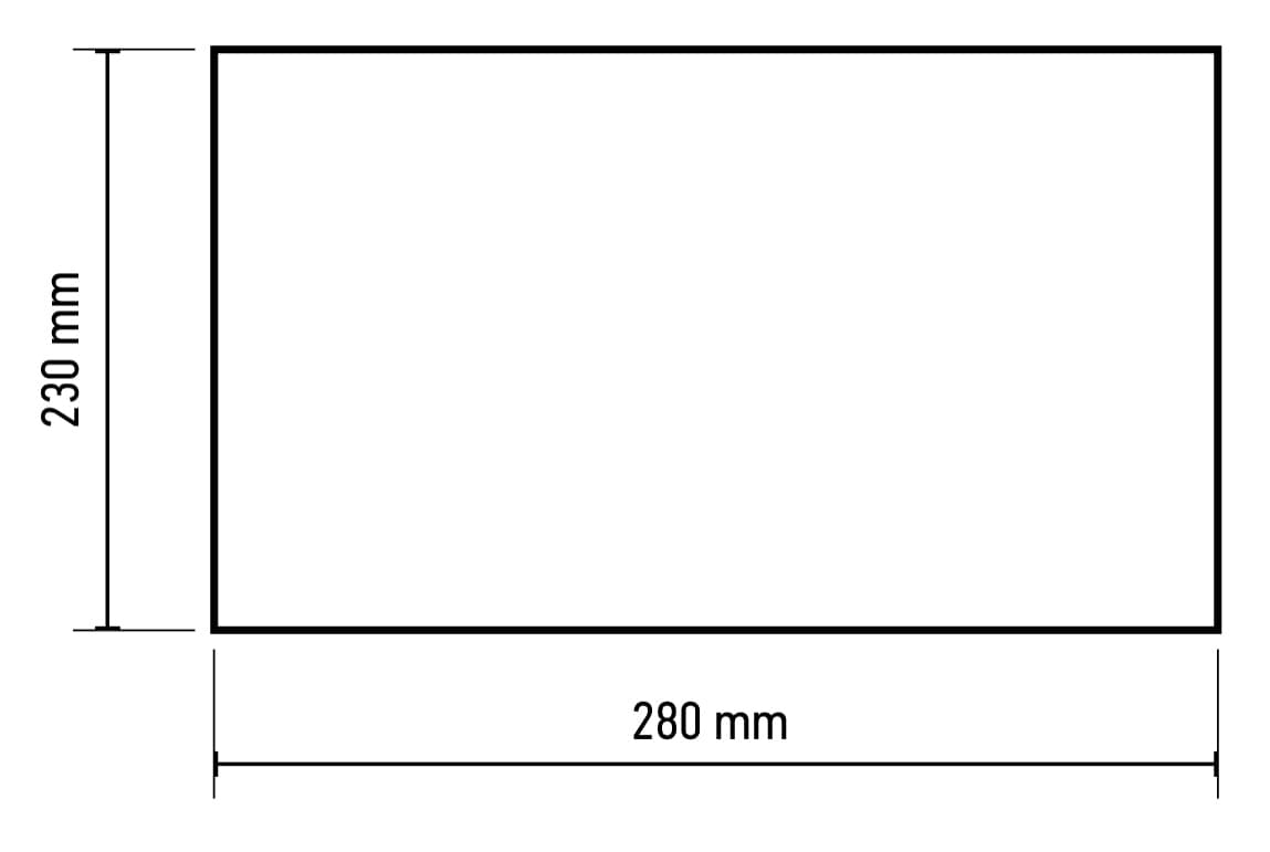 Żółty papier ścierny o wymiarach 230 x 280 mm, gradacja P120 5