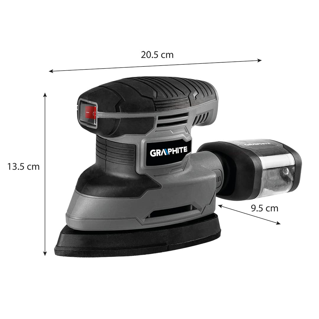 Szlifierka oscylacyjna delta 180W stopa 140 x 140 x 80 mm 4