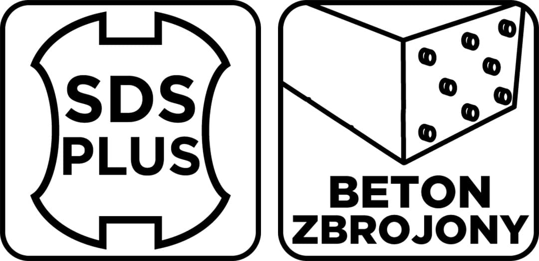 Wiertło do betonu zbrojonego SDS Plus 12 x 160 mm quatro 9