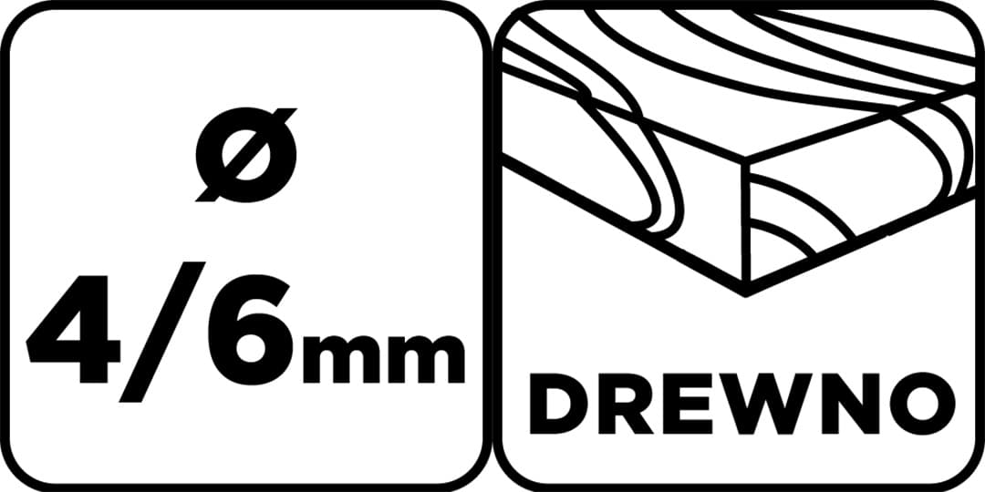 Wiertło do konfirmatów 4/6 mm GRAPHITE 3