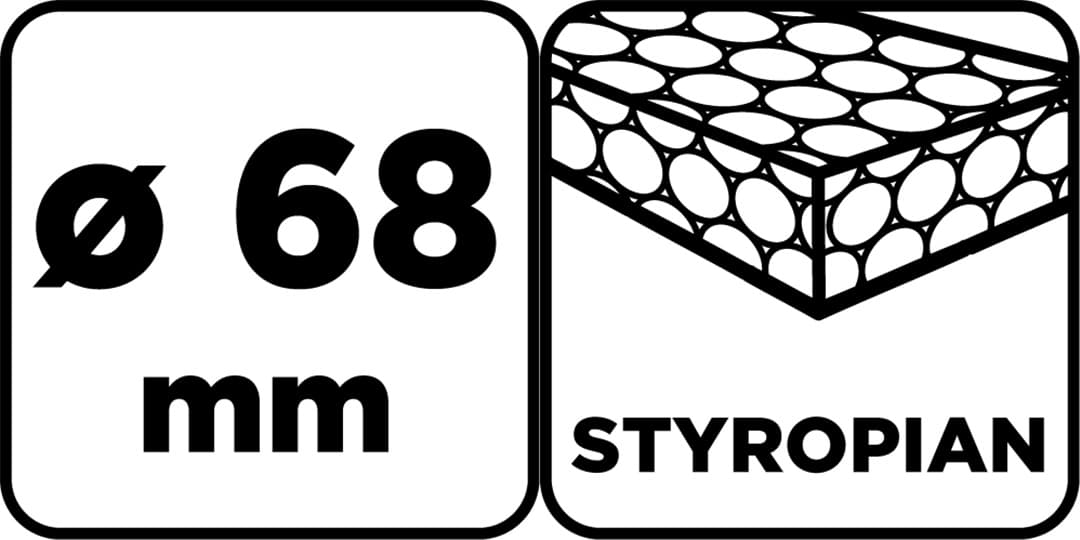 Frez do styropianu GRAPHITE 68 mm do termoizolacji 3