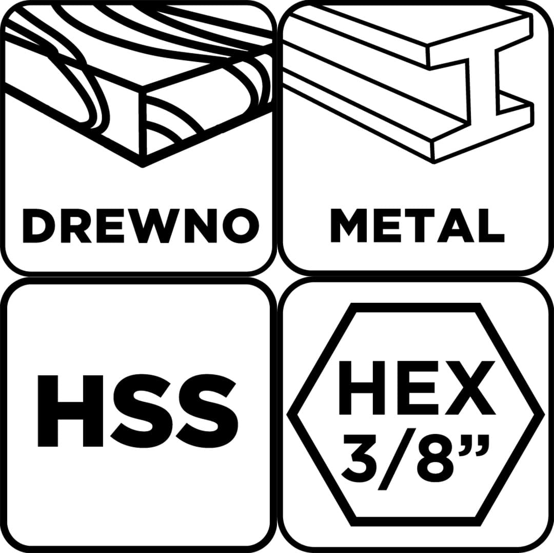 Adapter z wiertłem pilotującym do otwornic bi-metalowych 14-30 mm 9