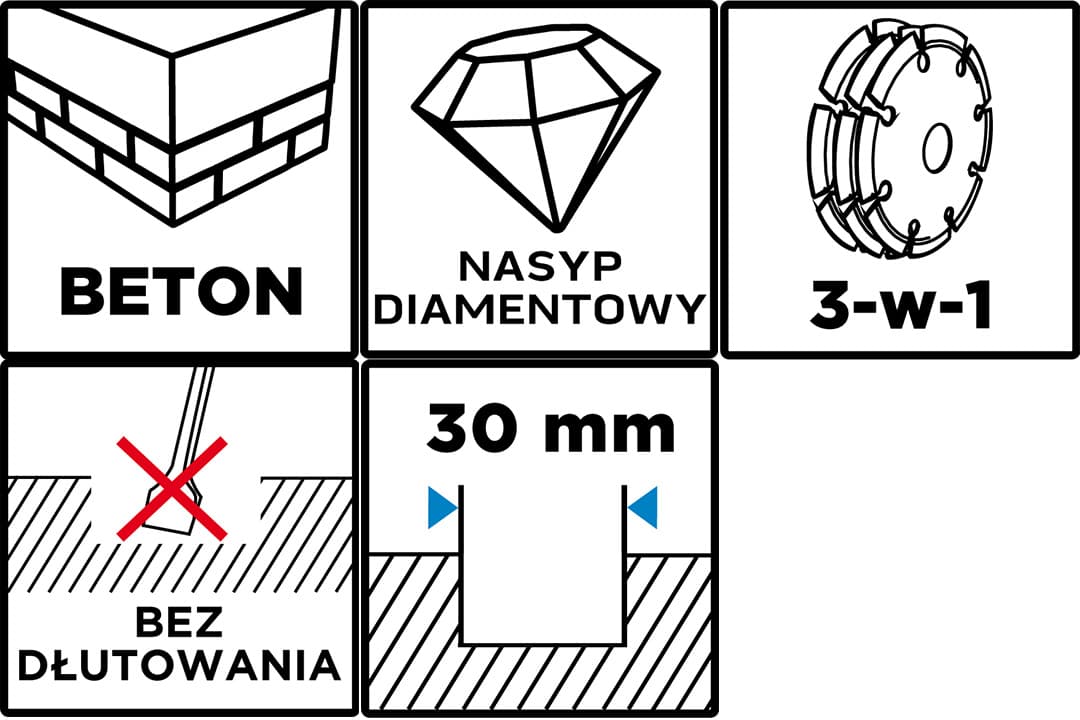 Tarcza zespolona do bruzdownicy Graphite 150 mm 3
