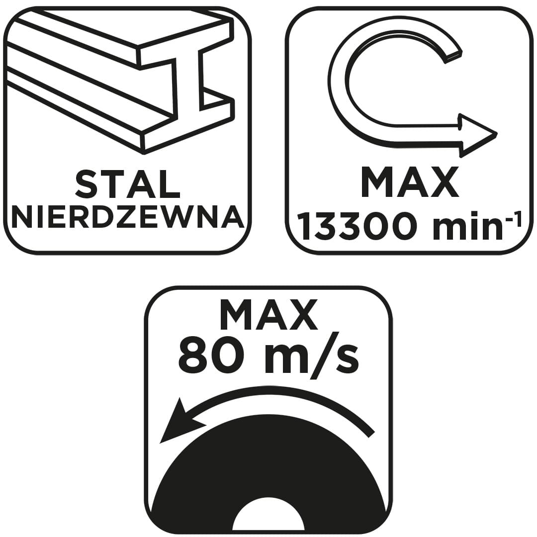 Tarcza tnąca korundowa do metalu INOX 115 x 1.0 x 22.2 mm 3