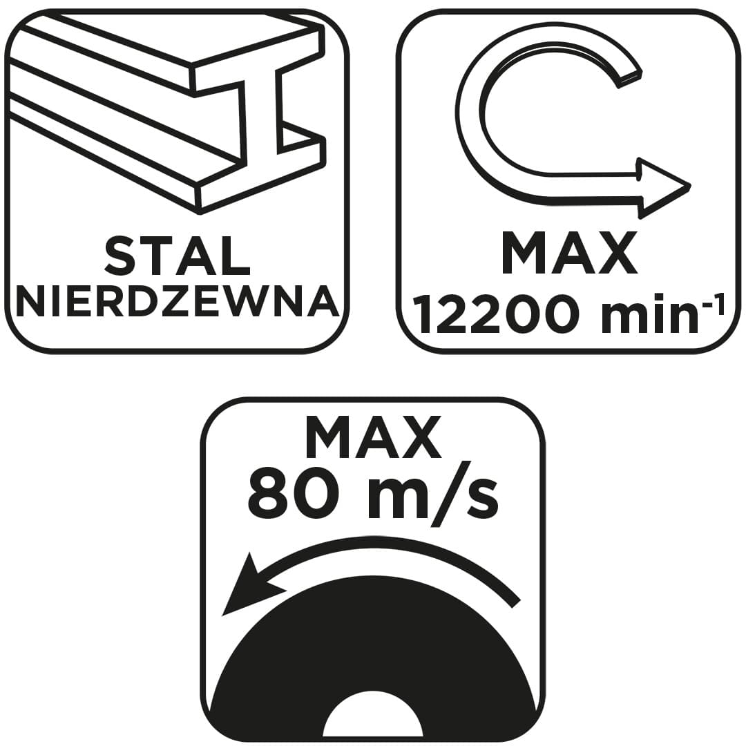 Tarcza tnąca korundowa do metalu INOX 125 x 1.6 x 22.2 mm 3