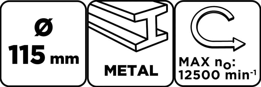 Szczotka druciana tarczowa 115 mm, drut karbowany stalowy, gwint M14 3