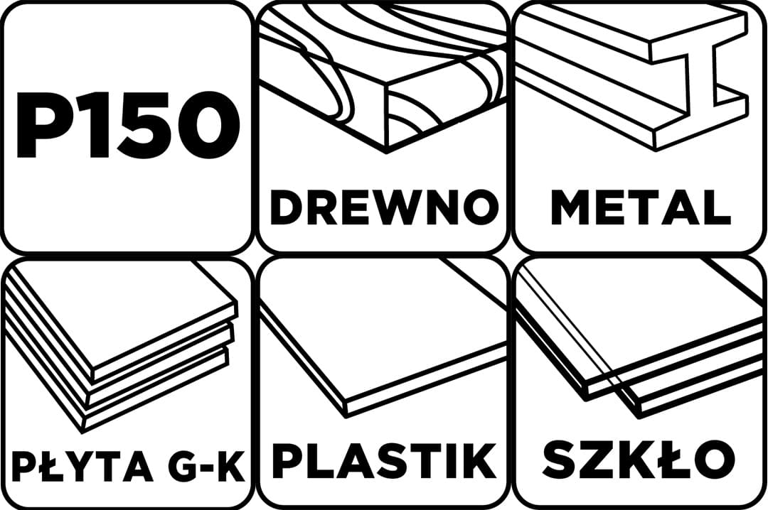 Siatka ścierna 115 x 280 mm, gradacja P150 3