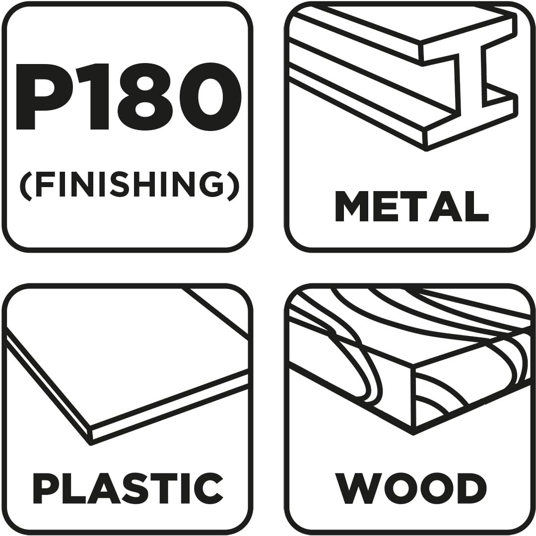 Gąbka ścierna do szlifowania ręcznego 70 x 25 x 100 mm, P180 4