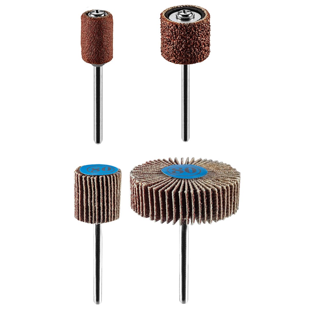 Zestaw akcesoriów do miniszlifierki: taśmy szlifierskie i ściernice listkowe, 24 sztuki 2