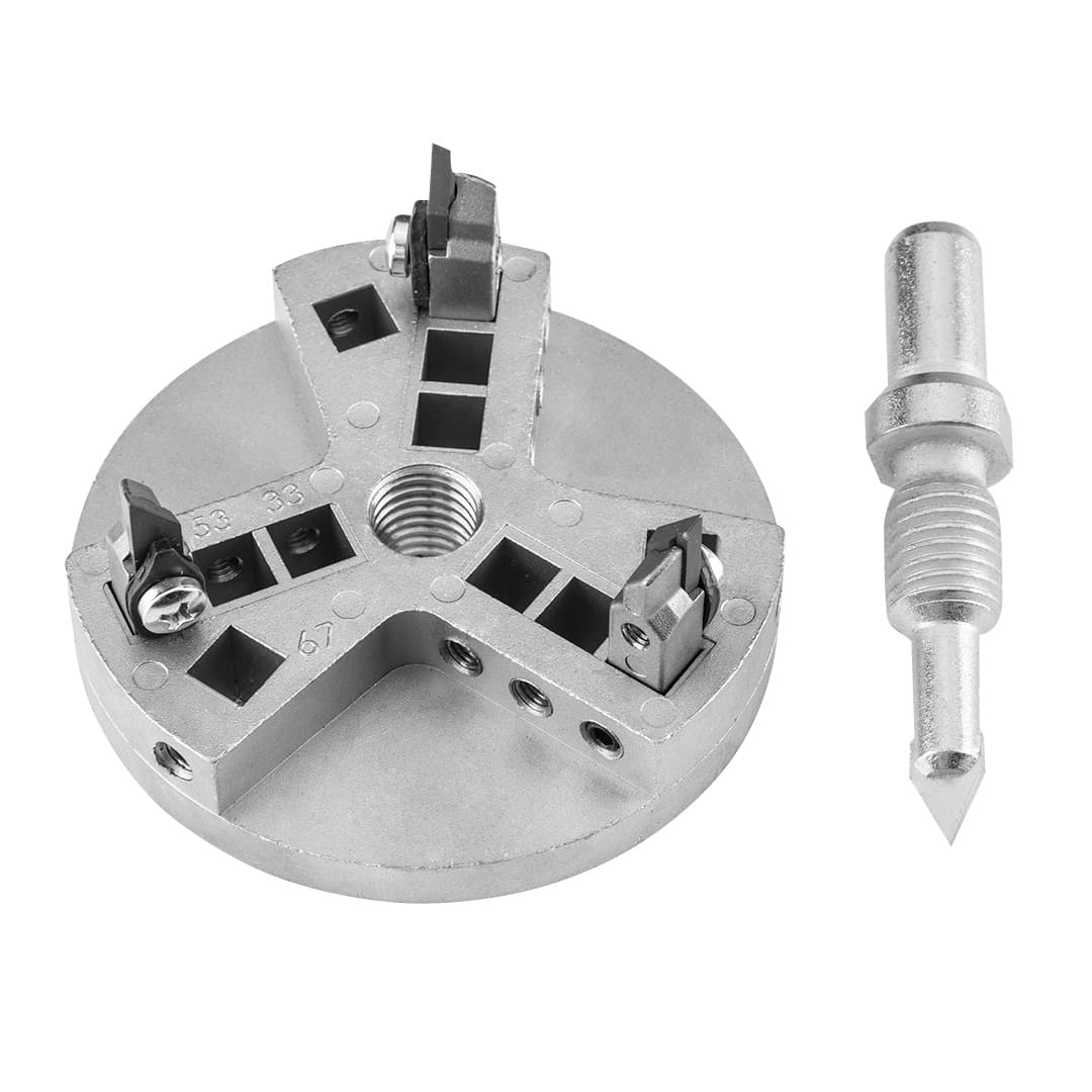 Wycinak otworów w glazurze czterozakresowy 33 53 67 i 73 mm 2