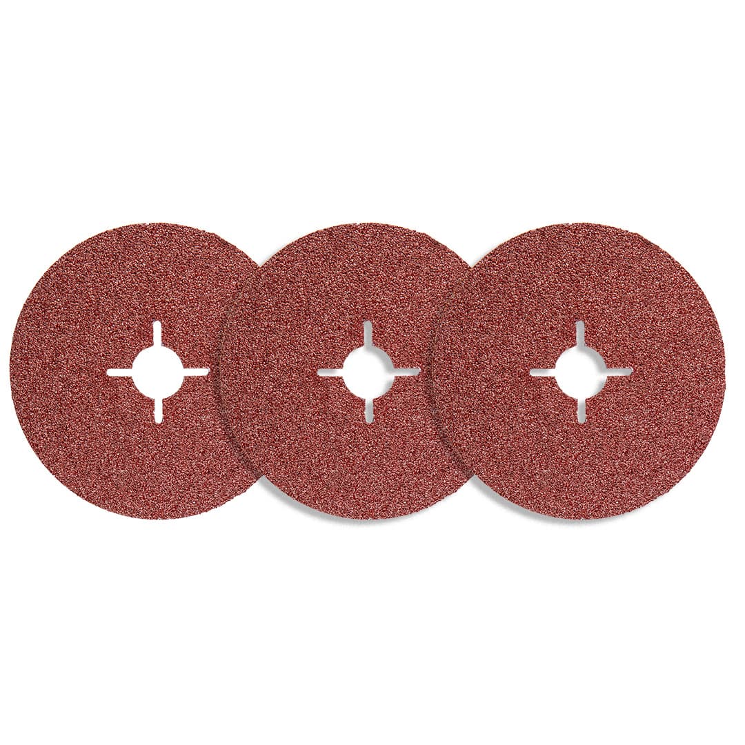Krążki ścierne z włókna 125 mm, gradacja K40, zestaw 3 sztuk 2