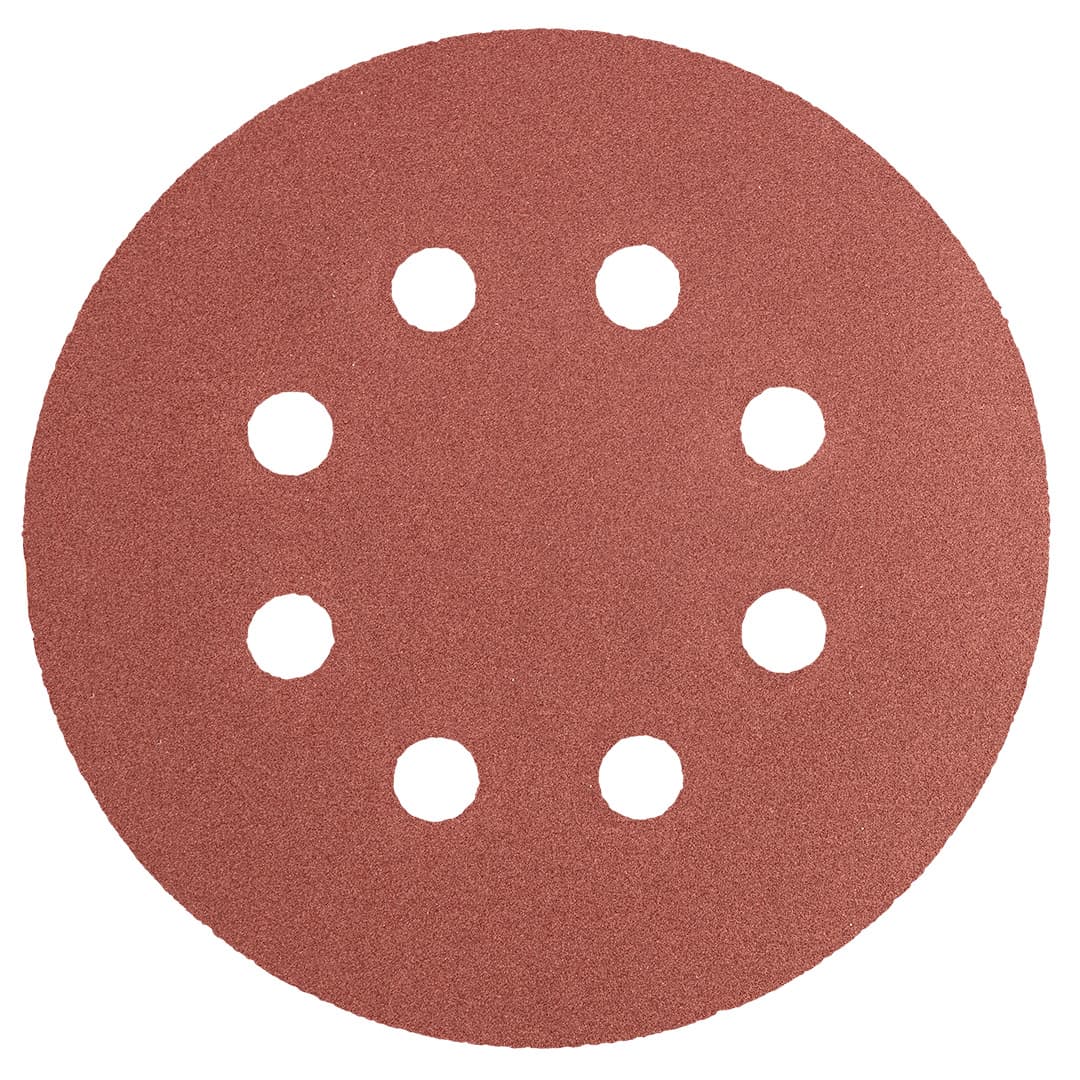 Krążki ścierne na rzep 125 mm, gradacja P240, z 8 otworami 2