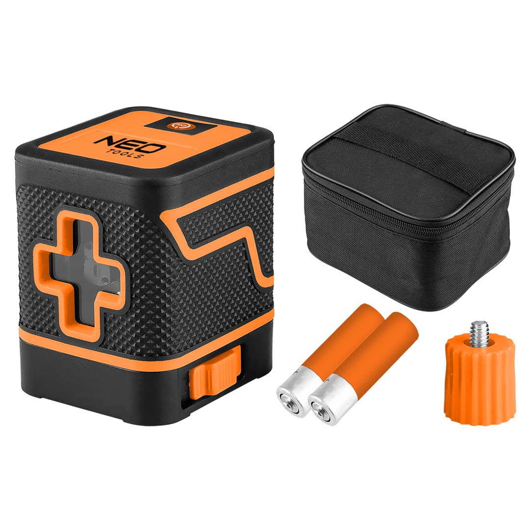 Laser krzyżowy 15 m zielony z etui 2