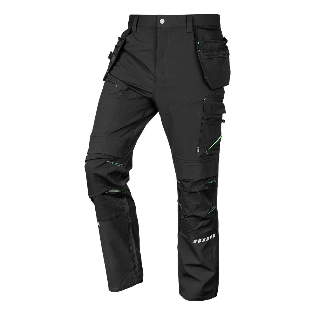Spodnie robocze Mix&Match 4 way stretch z kaburami Cordura czarne rozmiar S 2