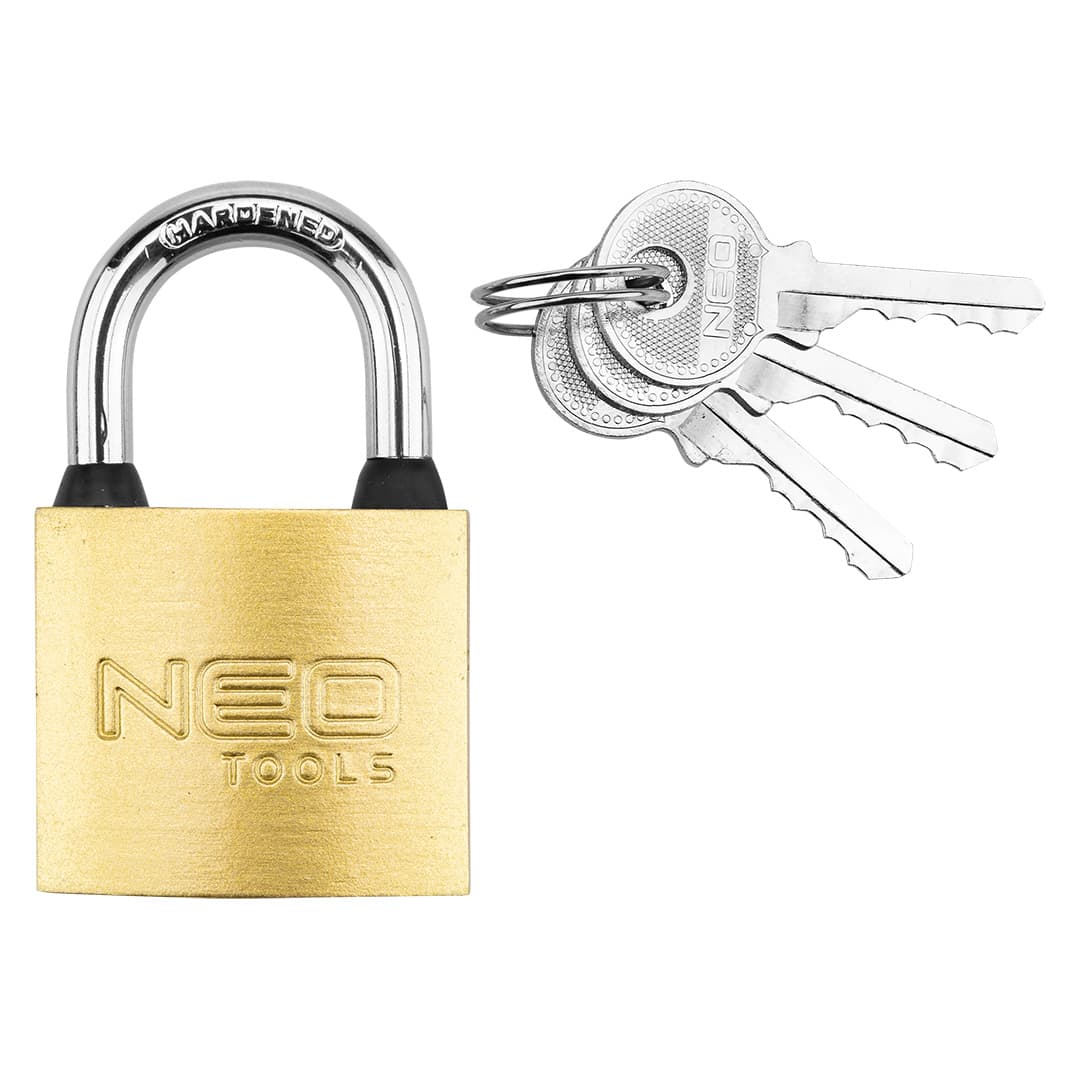 Kłódka żeliwna 40 mm z 3 kluczami 2