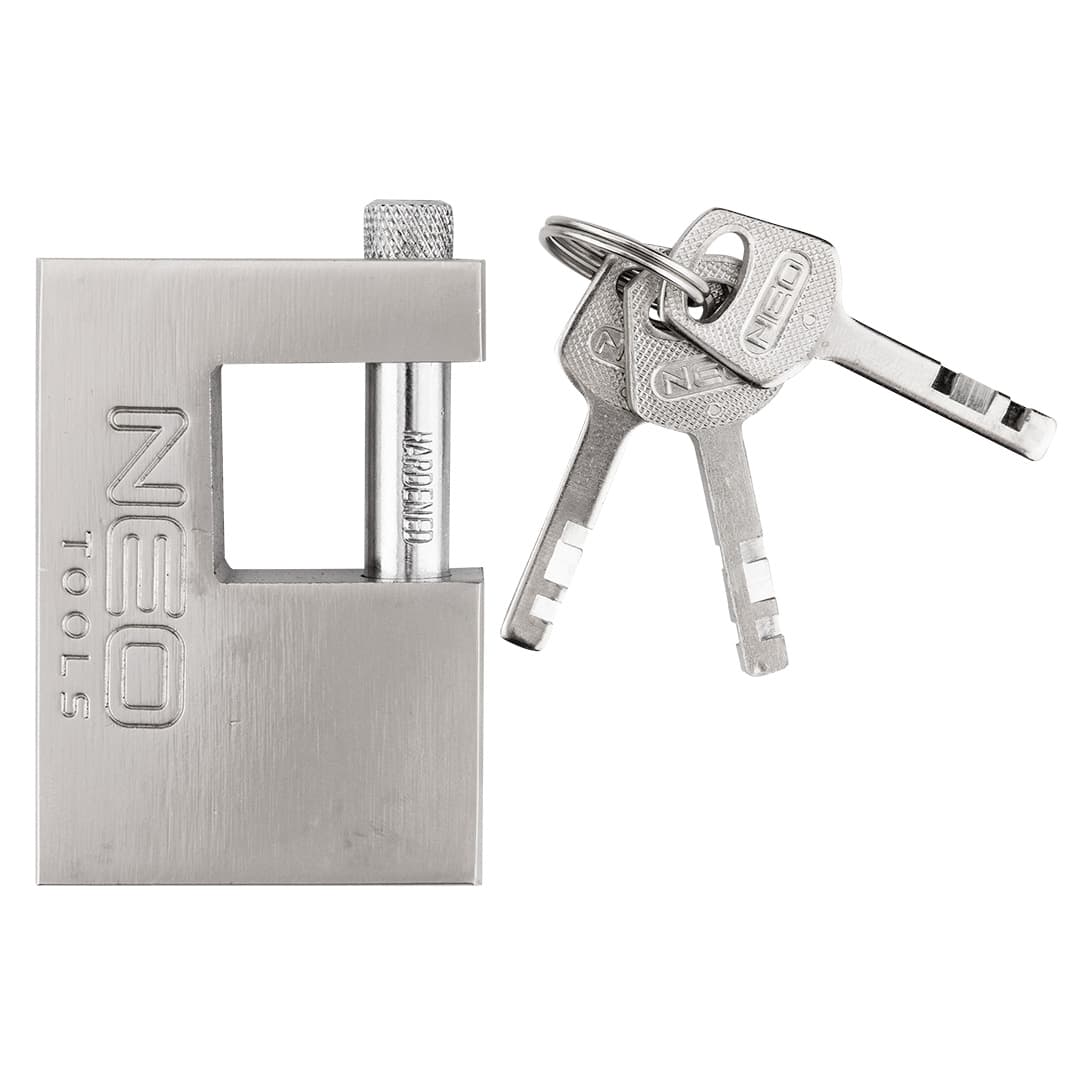 Kłódka trzpieniowa żeliwna 70 mm z 3 kluczami 2