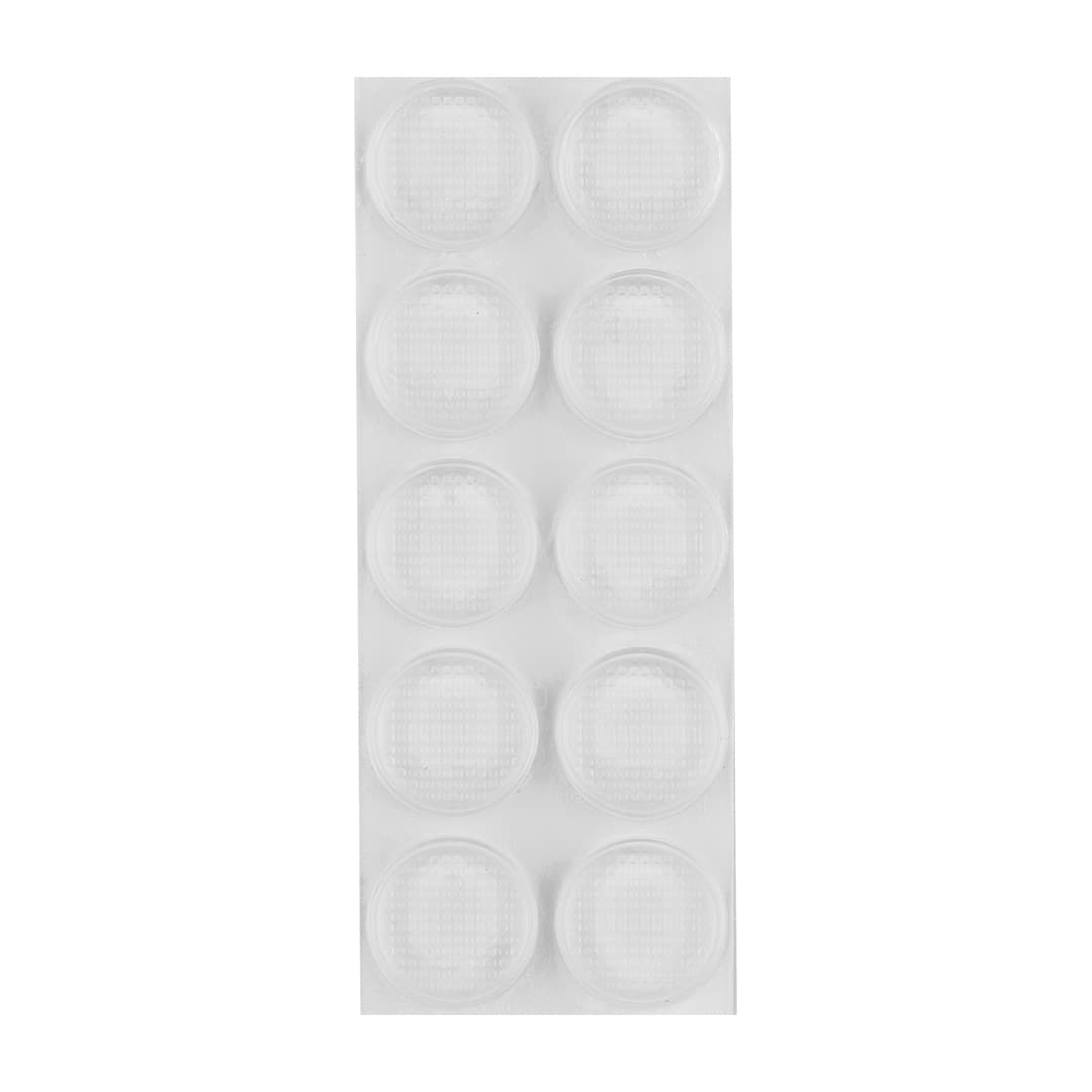 Podkładki silikonowe samoprzylepne przezroczyste 14 mm 10 sztuk 2