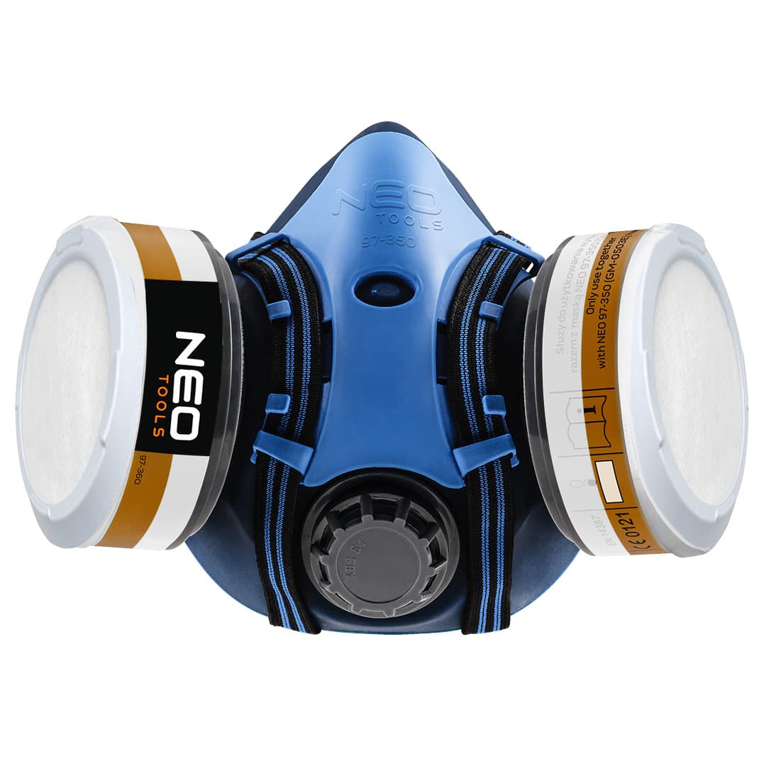 Półmaska silikonowa z dwoma pochłaniaczami A1P2 rozmiar R 3