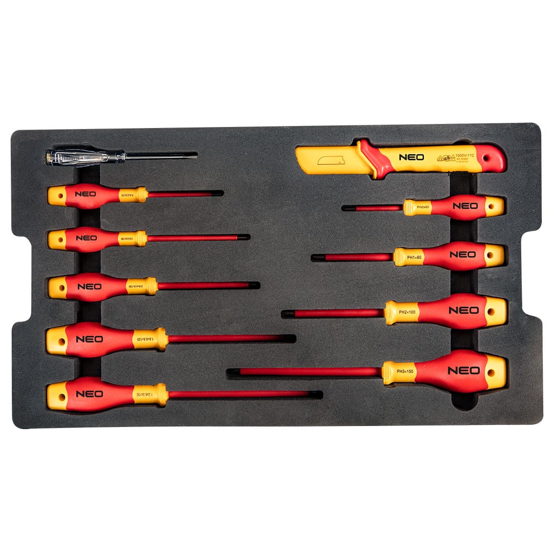 Skrzynia serwisowa elektryka Neo Tools 52 elementy 9