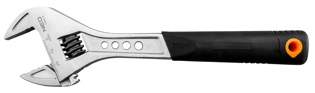 Klucz nastawny 200 mm z zakresem regulacji 0-29 mm 8