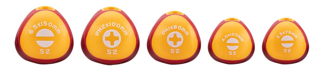 Zestaw wkrętaków izolowanych 1000V S2, 5 sztuk 4