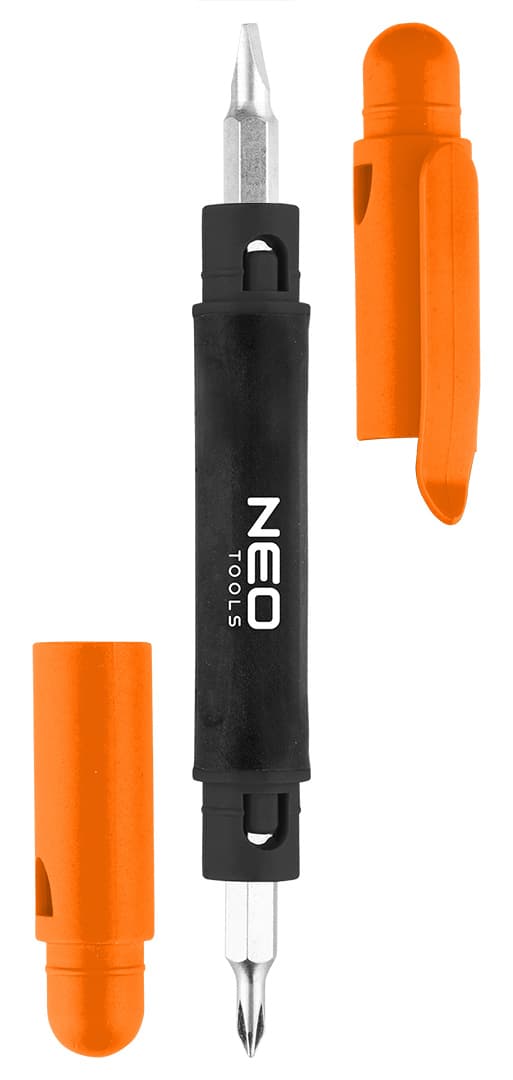 Mini wkrętak 4 w 1 z bitami SL3, SL4, PH0, PH1 3