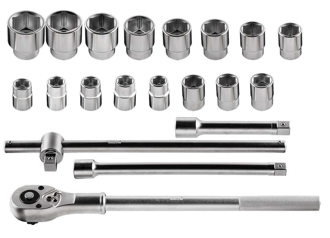 Zestaw kluczy nasadowych 3/4 cala 21 sztuk 4