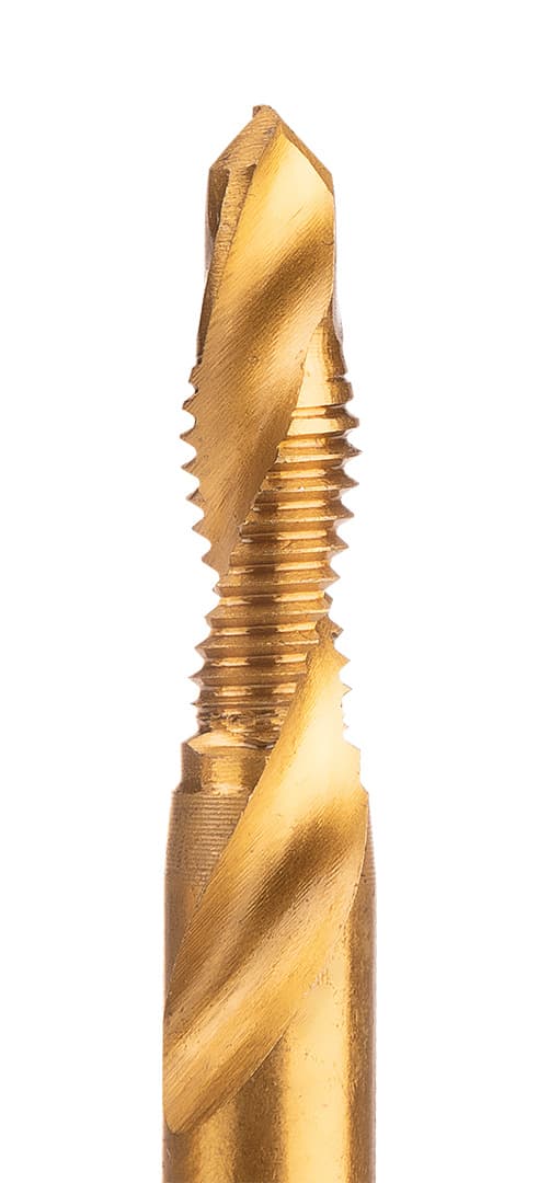 Wiertło gwintujące HSS TiN M6 x 1 mm z uchwytem Hex 3