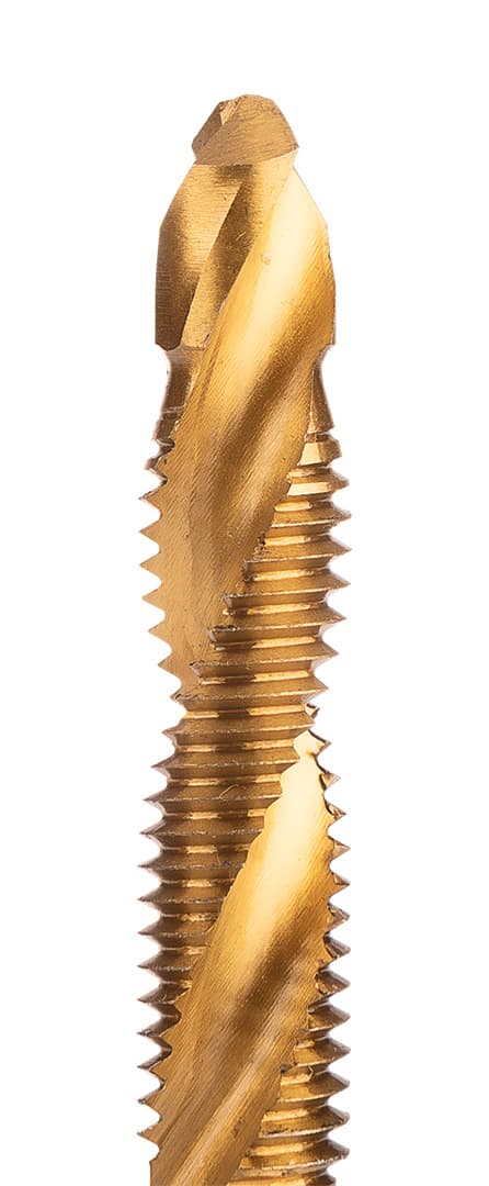 Wiertło gwintujące HSS TiN M8 x 1.25 mm z uchwytem Hex 3