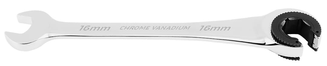 Klucz płasko-oczkowy rozcięty z grzechotką 16 mm 4