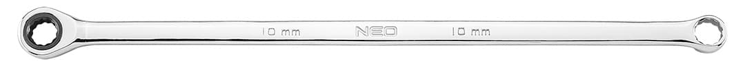 Klucz płaski NEO tools długi z grzechotką zestaw 6 sztuk 10