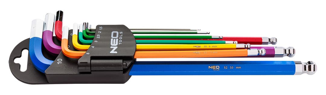 Klucze sześciokątne 1.5-10 mm zestaw 9 sztuk 3