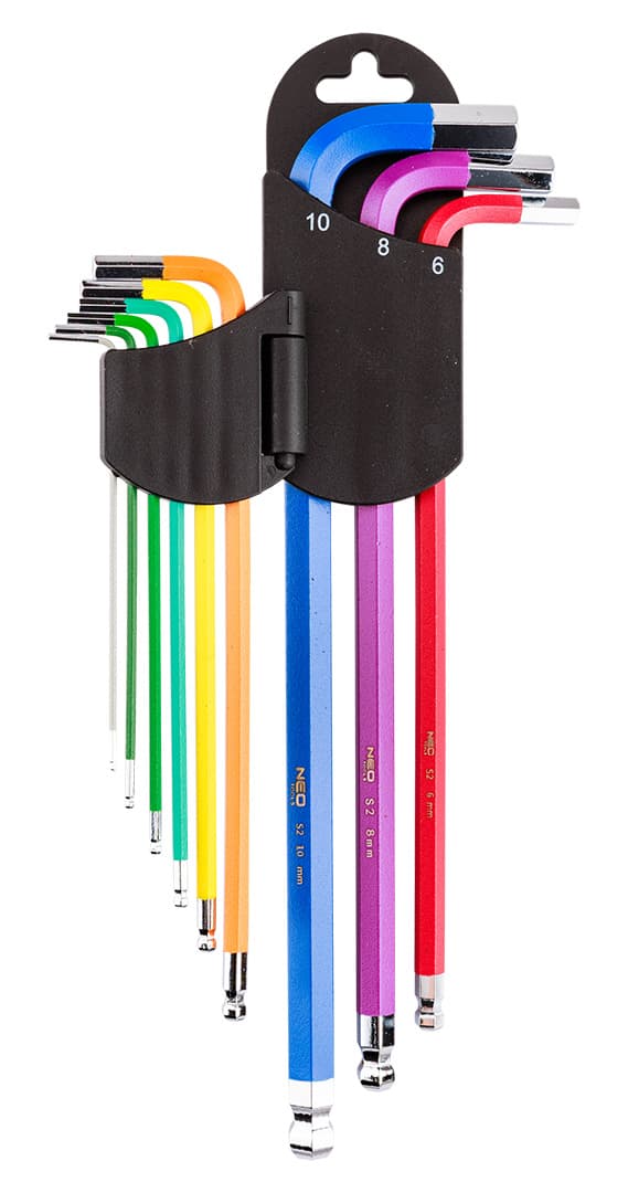 Klucze sześciokątne 1.5-10 mm zestaw 9 sztuk 4