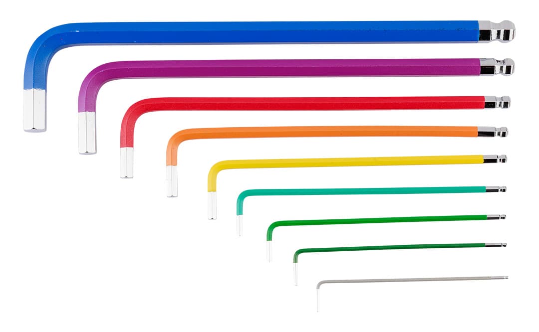 Klucze sześciokątne 1.5-10 mm zestaw 9 sztuk 8