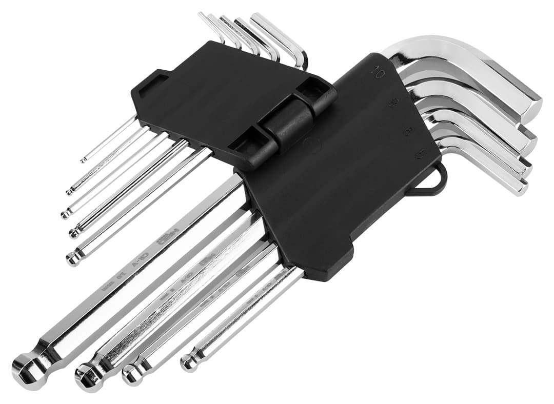 Klucze sześciokątne z końcówką kulistą zestaw 9 sztuk 5