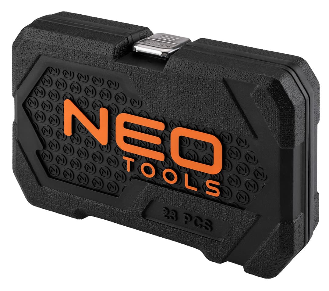 Zestaw kluczy nasadowych 1/4 cala 23 sztuki z satynowym wykończeniem 3