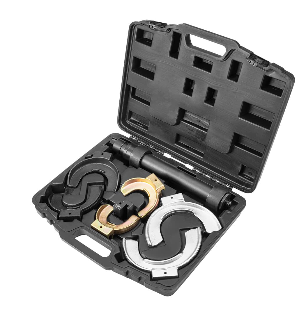 Ściągacz do sprężyn z wymiennymi końcówkami do warsztatu 7