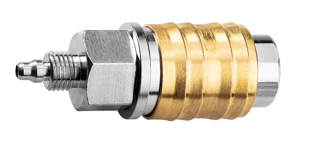 Szybkozłączka do kompresora z wyjściem na wąż 4 x 6 mm 9